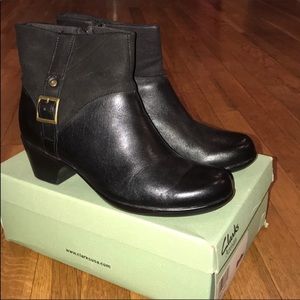 Clarks leather boots